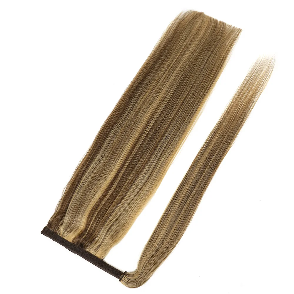 شعر طبيعي مفرود ذيل حصان ملحقات 100% عذراء طبيعي برازيلي ريمي التفاف كليب في وصلات الشعر ذيل الحصان ذيل حصان