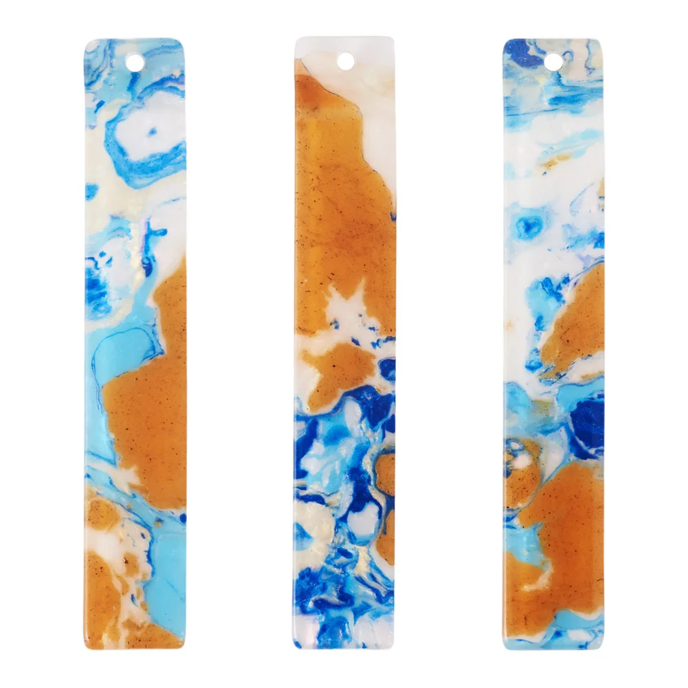 

5pcs Rectangle Cellulose Acetate Resin Big Pendants Charms for DIY Women Necklace Earrings Jewelry Making