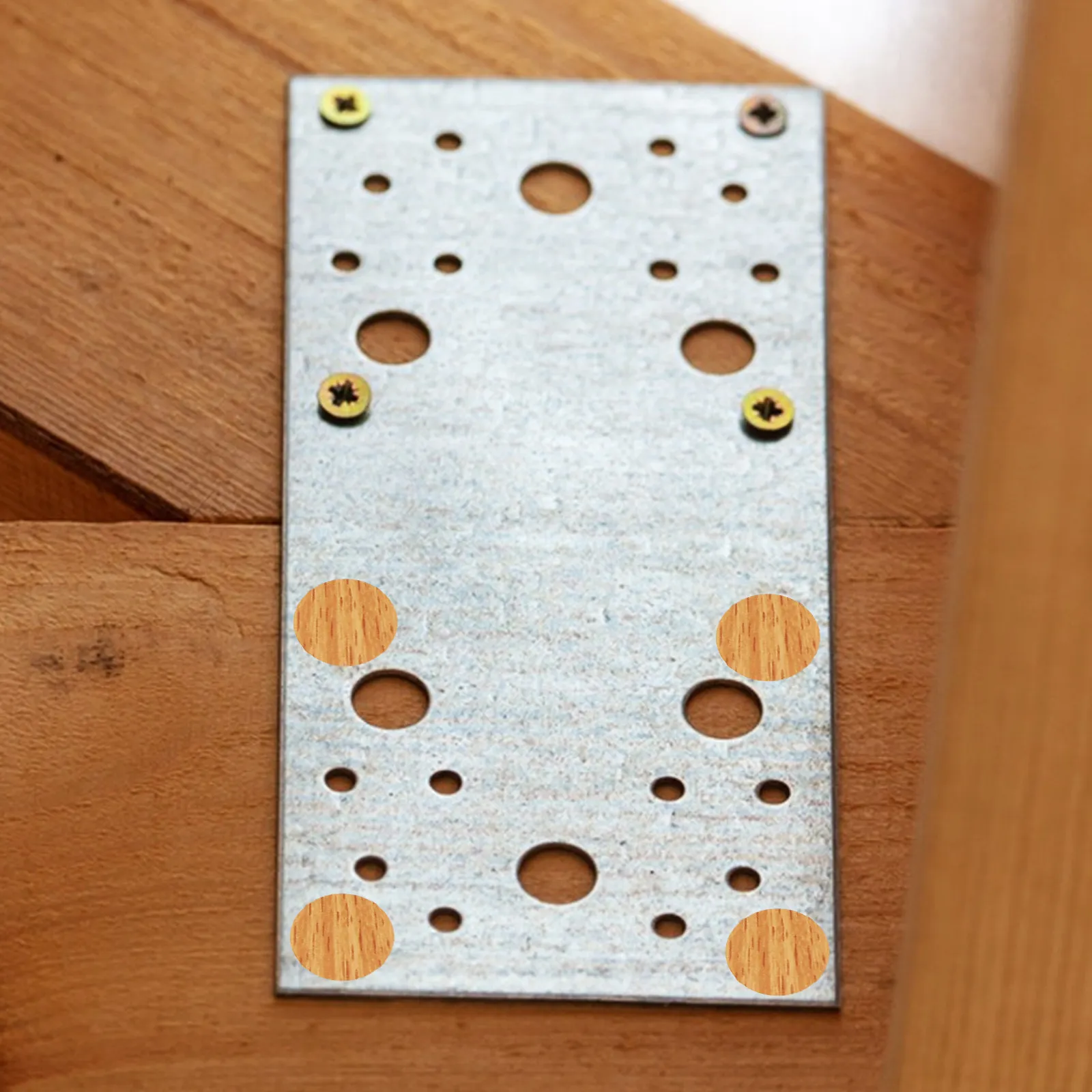 96Pcs Waterproof Non-Slip Screw Hole Covers PVC Wood Texture Decorative Stickers Easy Apply Peel Off Screw Hole Caps Conceal