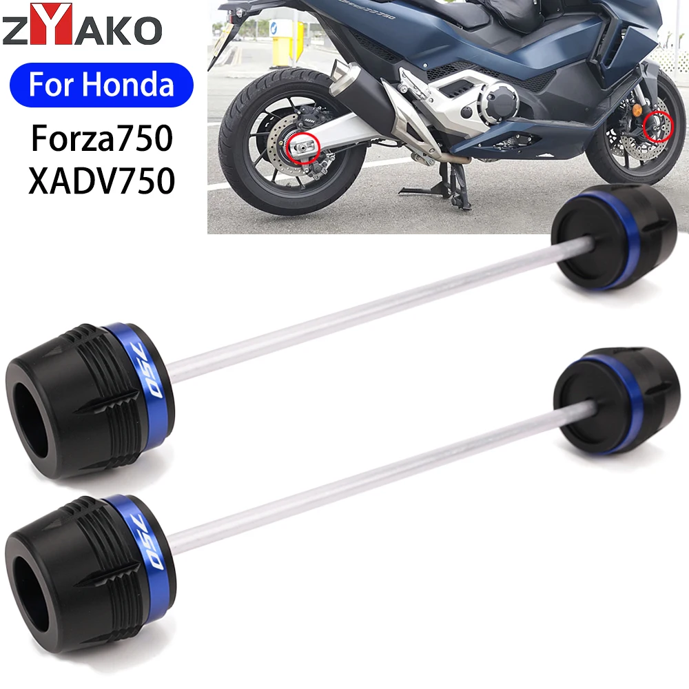 For Honda Forza 750 2023 Forza750 NSS 750 XADV750 Motorcycle Rear Front Wheel Fork Frame Slider Protector Axle Fork Crash Slider