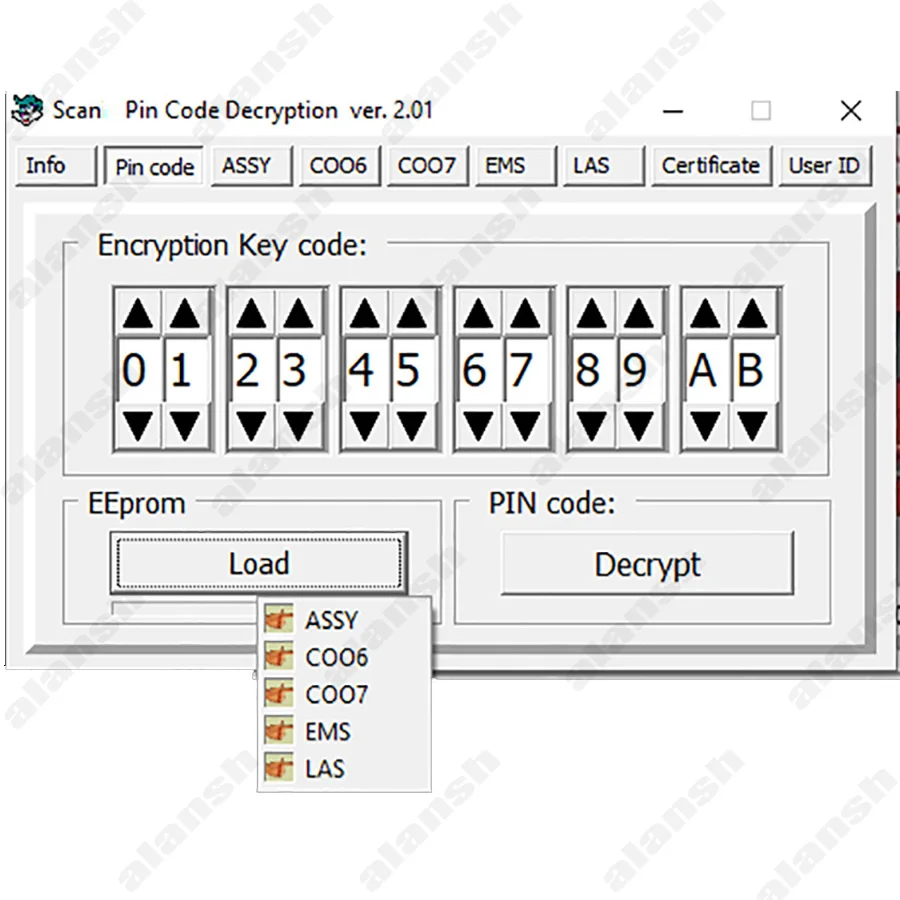 2023 for Scania Pin Code Decryption V2.01 4.01 5.02 ASSY EMS LAS COO6 COO7 + Nitro Obd Adapter