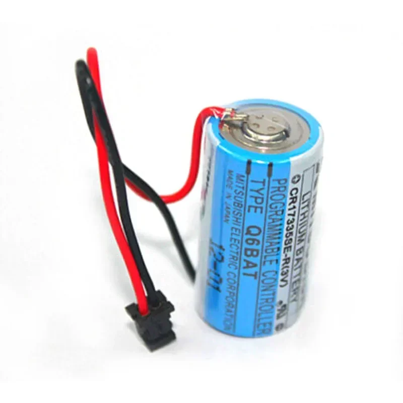 10 buah/lot asli Q6BAT CR17335SE-R CR17335 CNC 3V 1700mAh PLC paket baterai Lithium dengan steker untuk Mitsubishi Servo PLC baterai