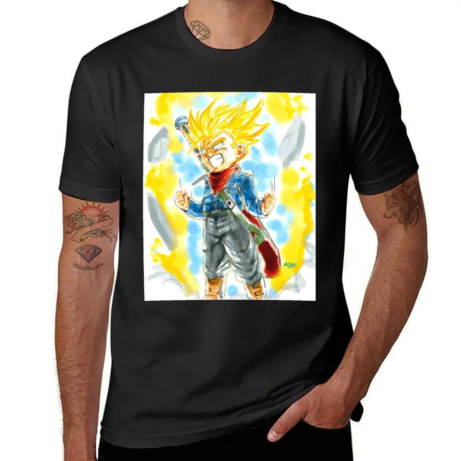 Cosplay-Future Trunks SSJ Rage T-Shirt shirts graphic tees Blouse summer clothes Men's t-shirt