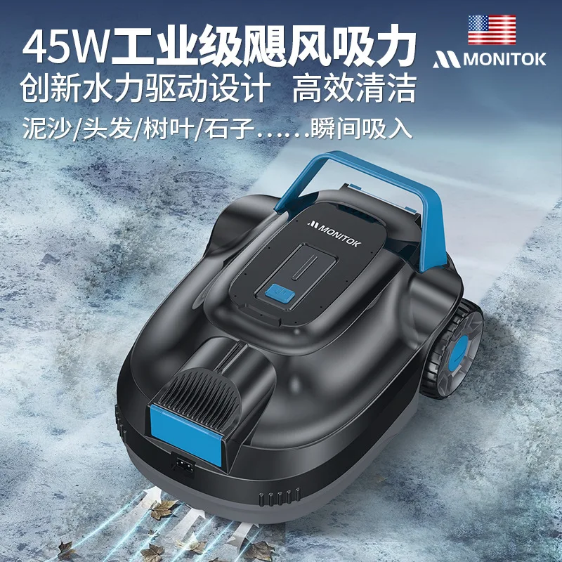 Automatic Swimming Pool Cleaning Robot Underwater Vacuum for Pool Bottom Floor Dust Dirt Suction Machine