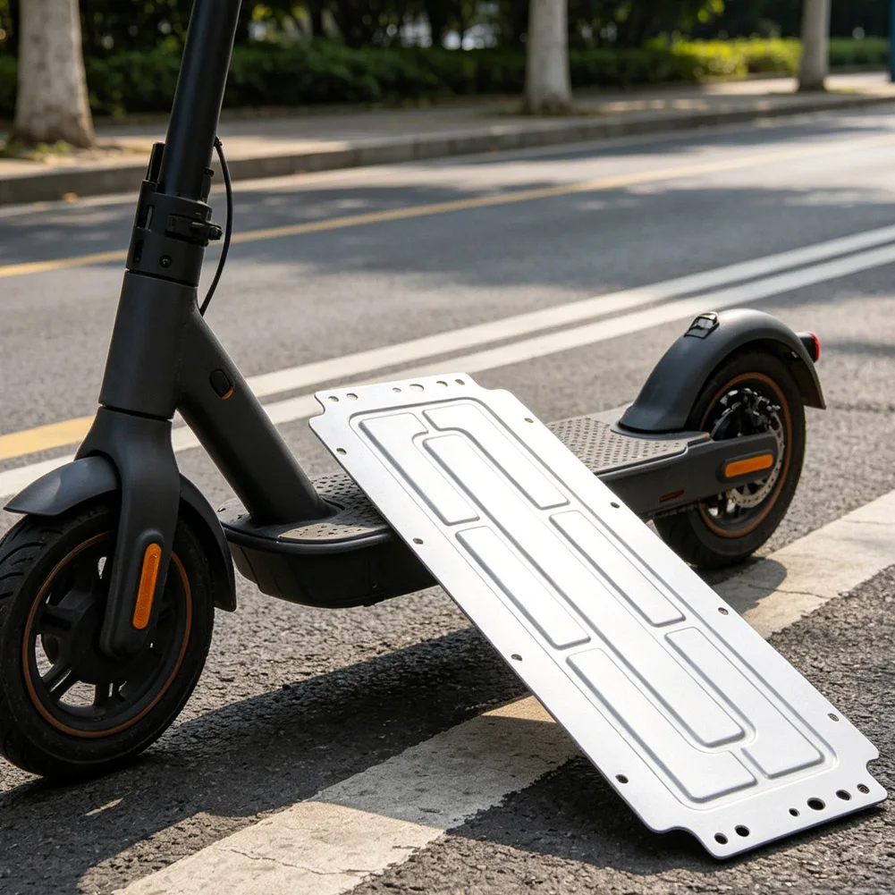 E-Scooter Battery Cover Stainless Steel Original Battery Compartment Waterproof Dustproof Cover  For XiaoMi 6Lite Scooter Parts