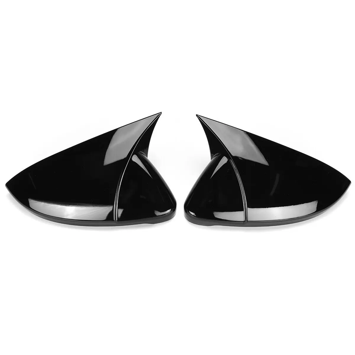 Rhyming Rearview Mirror Cap Wing Side Mirror Cover Horn Style Fit For VW Golf MK7 MK7.5 R GTI GTD 2014 - 2019 Car Accessories