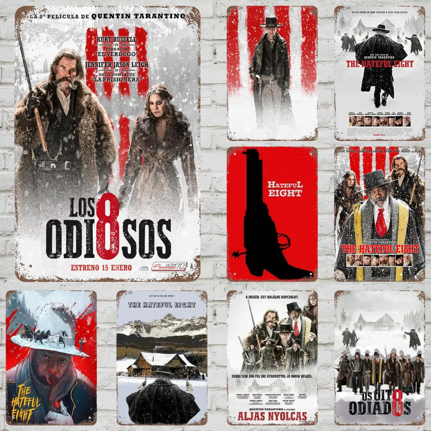 hateful eight movie Vintage Metal Tin Signs Posters Decor Retro Metal Plaque Wall Art Decor for Garage Bar