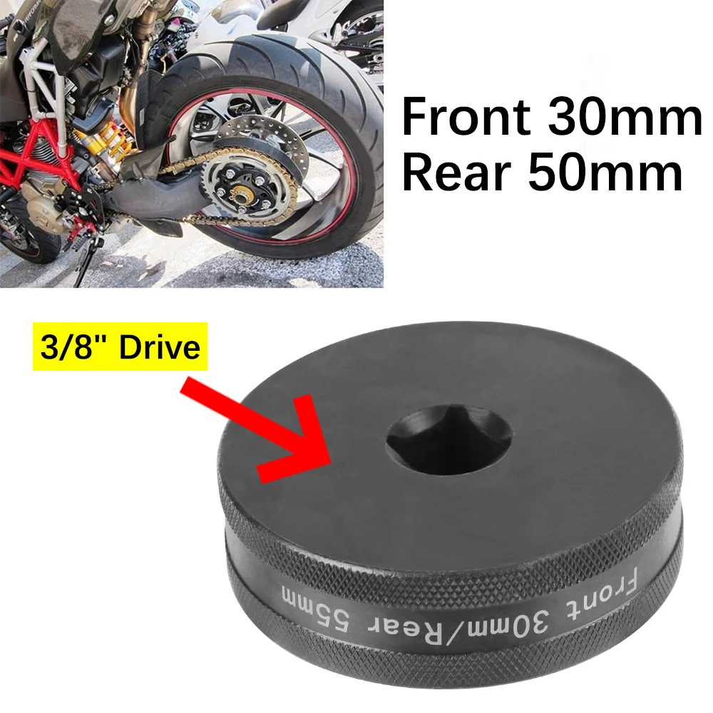 30mm 50mm Mutter Entfernung Kit Motorrad Rad Mutter Buchse Werkzeug Für Ducati 1098 1198 1198S 1200S 1299 Innensechskant 3/8 Zoll Antrieb