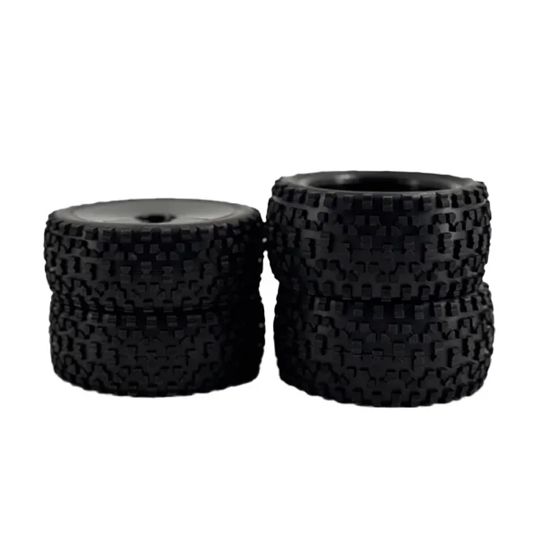 1/12 1/14 1/16 하이퍼 웨일리 MJX HSP 및 쿠치유에 적합한 좁은 앞면과 넓은 뒷면의 85mm 개조 타이어 4개