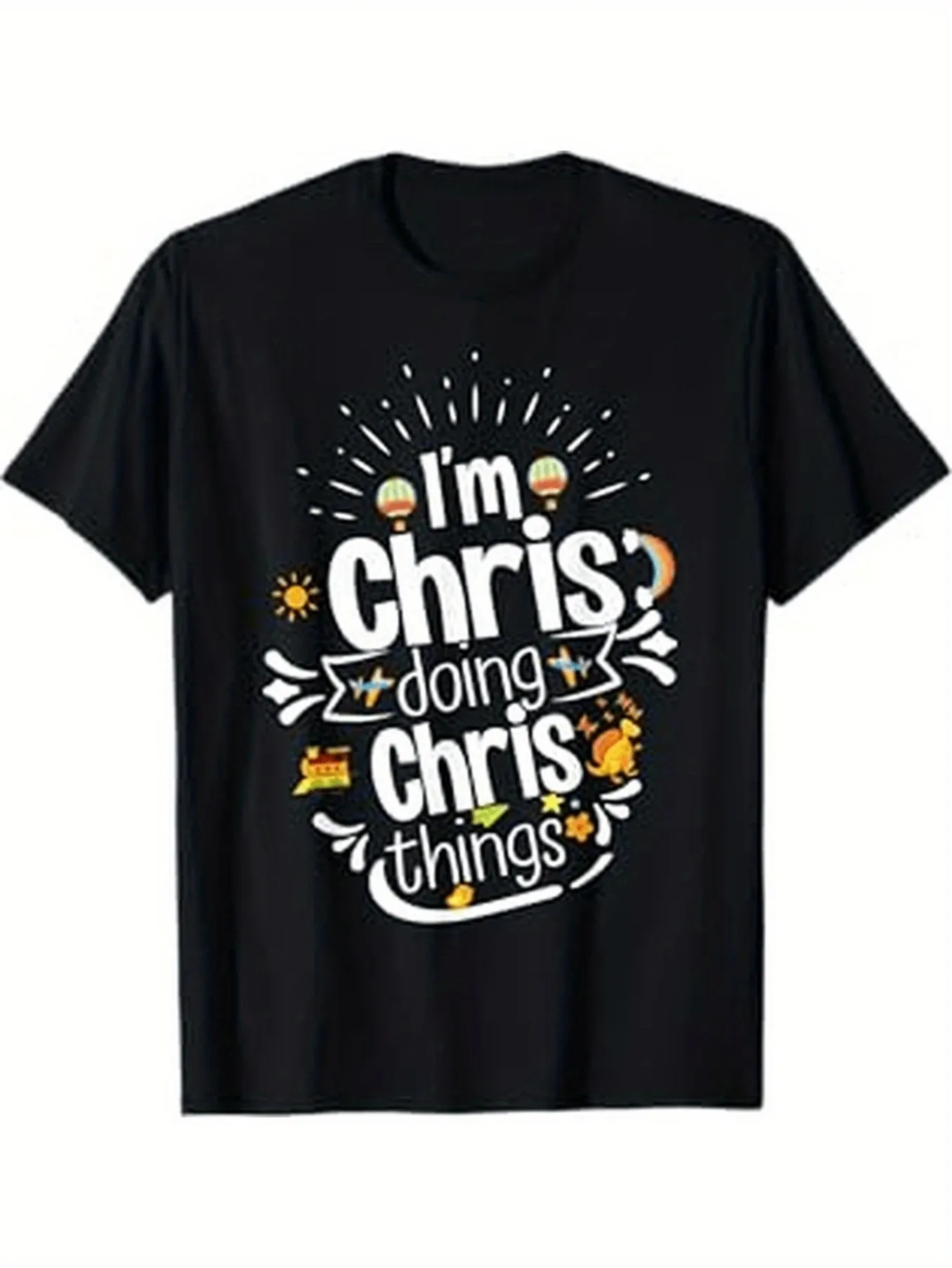 

Men's I'M Chris Graphic T-Shirt - Casual Short Sleeve 100% Cotton T-Shirt, Fun Print, Suitable for All Seasons, ~Suitable for Parties~ and Thanksgiving, Etc. Open in a New Tab.