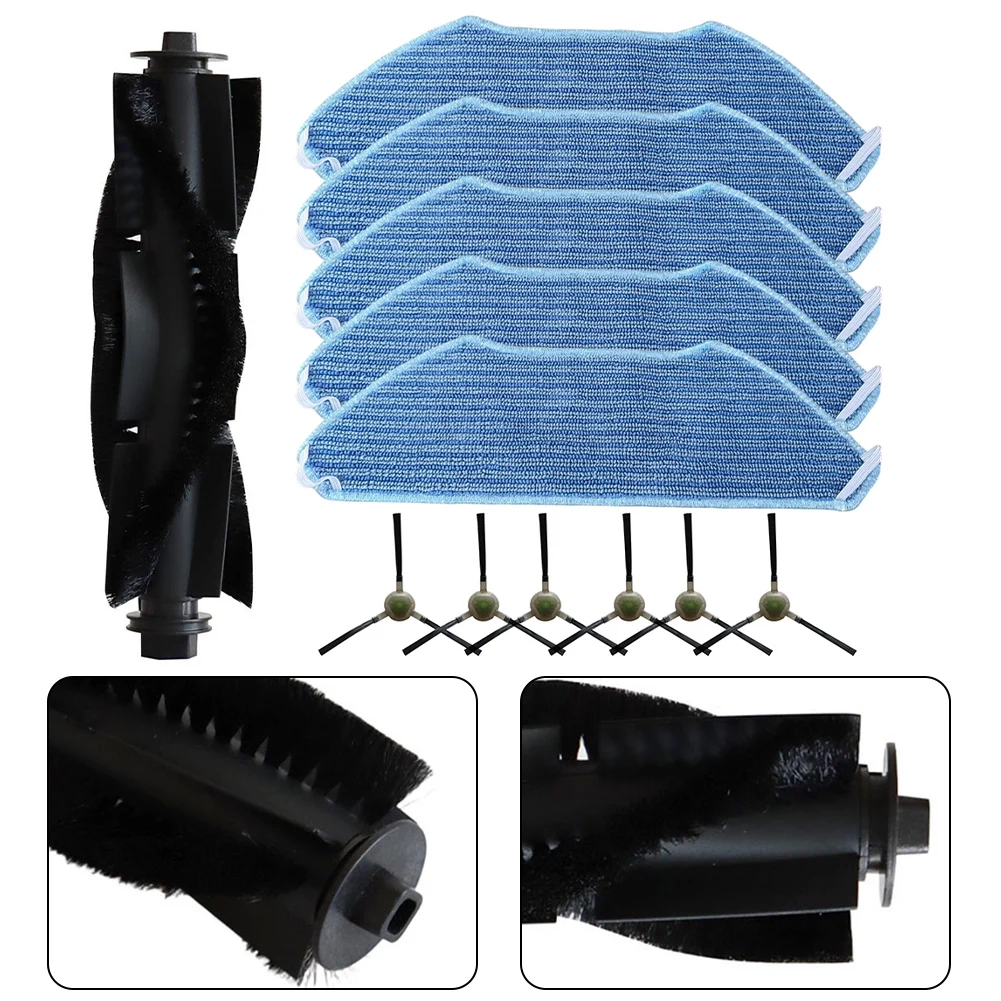 12-Piece Main And Side Brush Filter Mop Kit For Lefant M1/M2/M2 Pro/M2S/M2S Pro/M2 Plus/U180 OKP/K8 Vacuum Cleaners