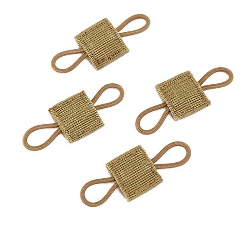 Tactical MOLLE Elastic Ribbon Buckle Tactical Antenna Holder PTT Antenna Binding Buckle Stick Tube Elastic Cord Webbing Buckle