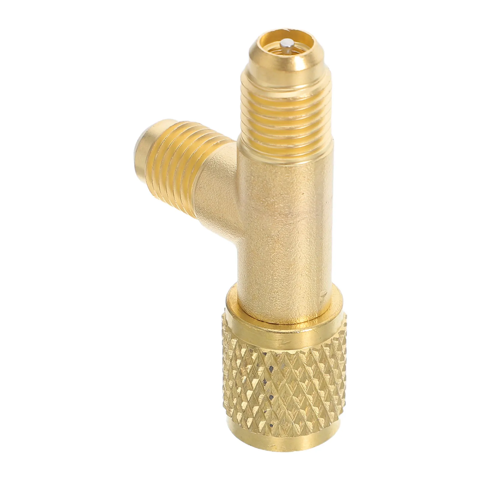

Brass Air Conditioner Adapter Universal Sae Standard Fluorine Tube Connector High-Pressure Refrigerant Filling Compact Car