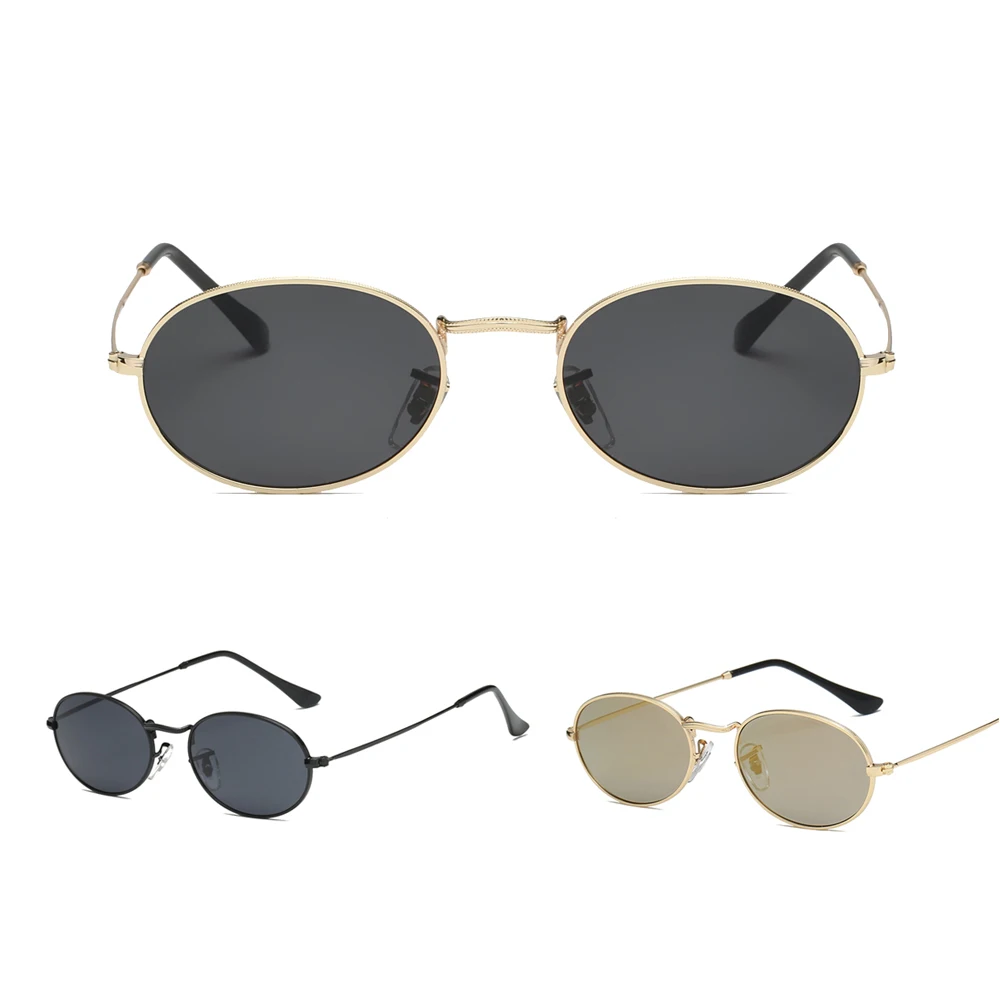 

Oval Sunglasses Men Women Vintage Male Female Retro Sun Glasses Round Eyewear S8006