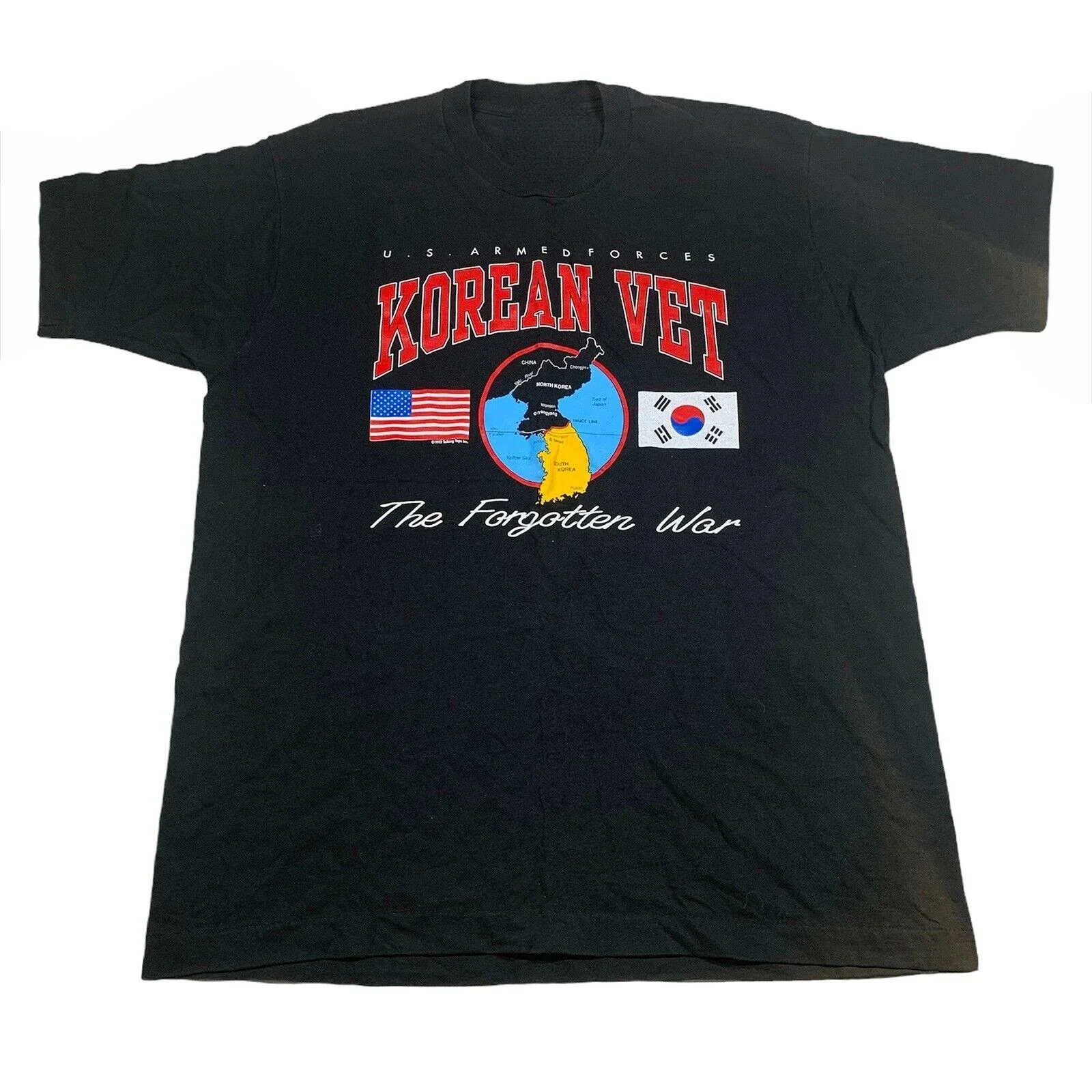 

Vintage U.S. Armed Forces Korean Vet The Forgotten TShirt Loose Top Size S-3XL