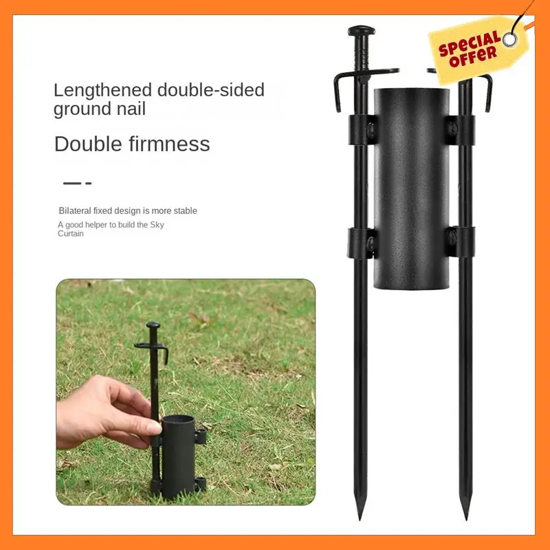 

4PCS Awning Rod Holder Pole Fixer Camping Supplies Tent Accessories Equipment Support Rod Fixing Tube