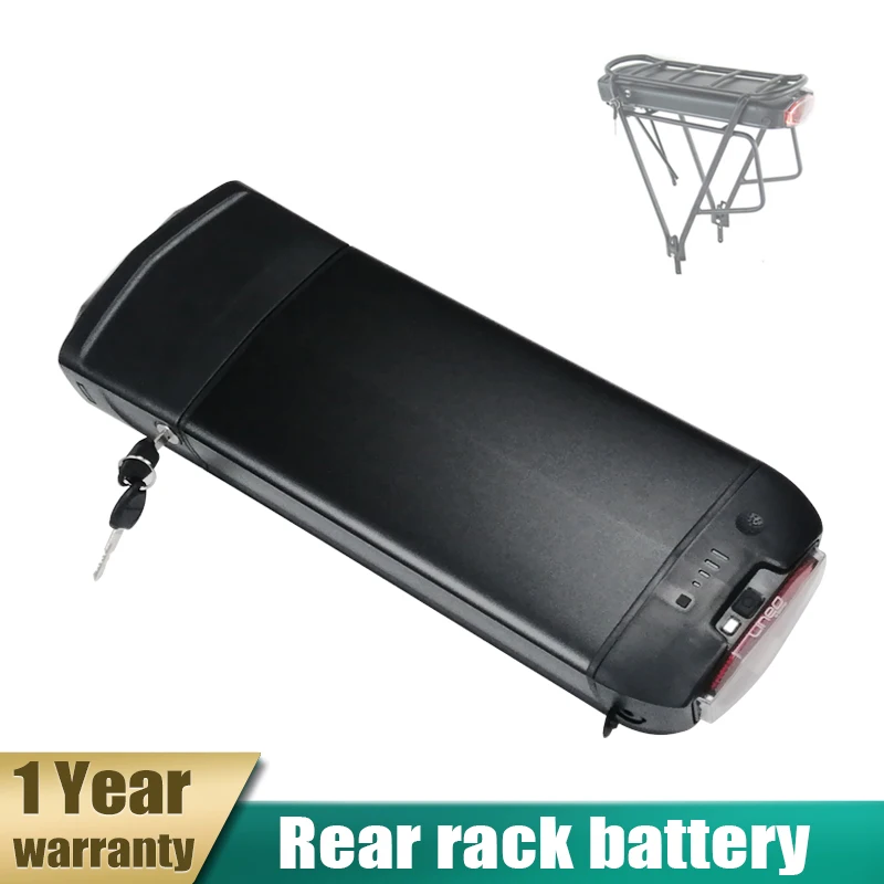 

Electric Bicycle Battery, Rear Rack, 48V, 14Ah, 12.8Ah, 36V, 17.5Ah, 16Ah, 15Ah，E-Bike Battery, 350W, 500W, 1000W Motor