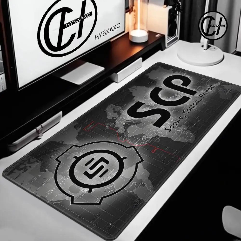 S_SCP F_Foundation Rubber Mouse Pad New Home Computer Gaming Mousepad XXL Large Anti SlipDesk Mats Office Gamer Accessories Pad