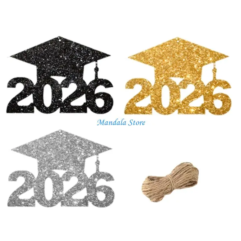 

U2JC 36Pcs/24pcs Graduation Party Table Centerpieces Paper Vase Hanging Decorations