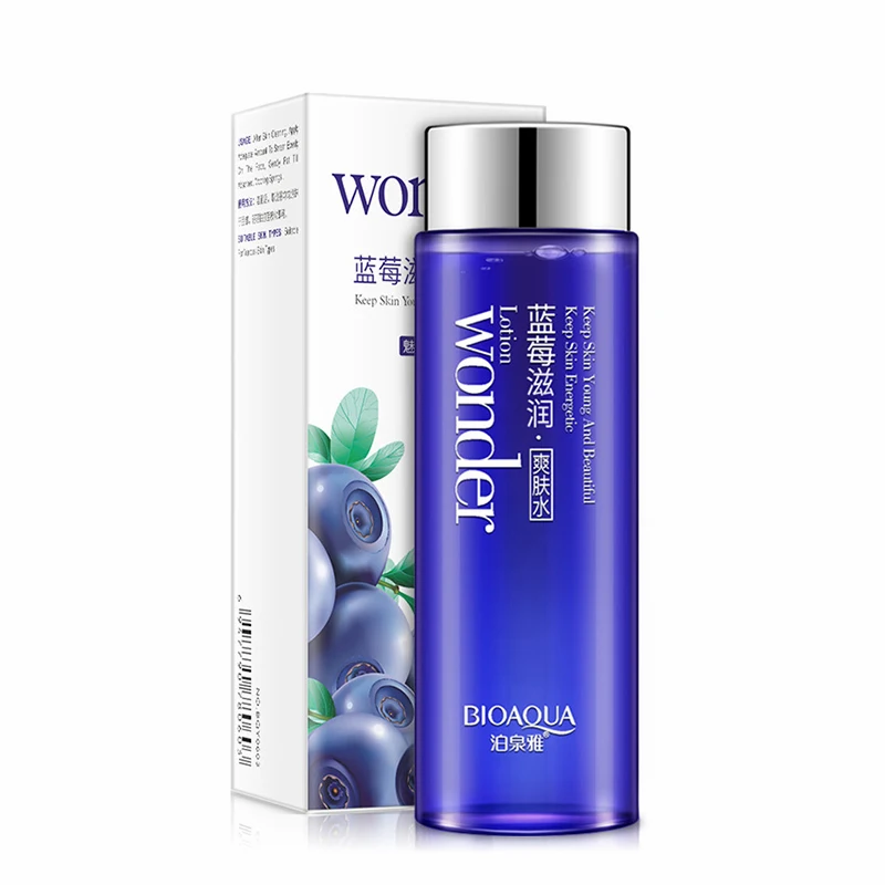 Blueberry Face Toner Makeup Water Facial Tonic Lotion Oil Control Pore Minimizer Refreshing Moisturizing Skin Care Products