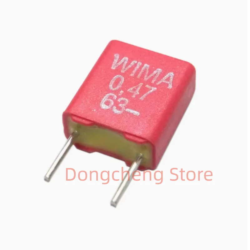 5pcs/lot New and Originl WIMA MKS2 0.47UF u47K63 63V 63v0.47UF 10% foil film capacitor 470nF 474 Foot distance 5MM