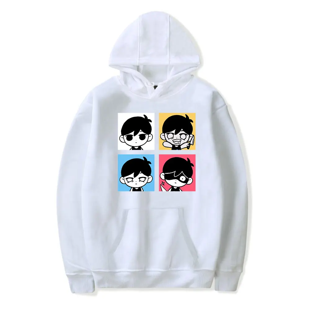 Hot Game Omori Vintage 90s Hoodie Men and Women Hip-hop Sweatshirt Sports Harajuku Pullover Spring Outwear