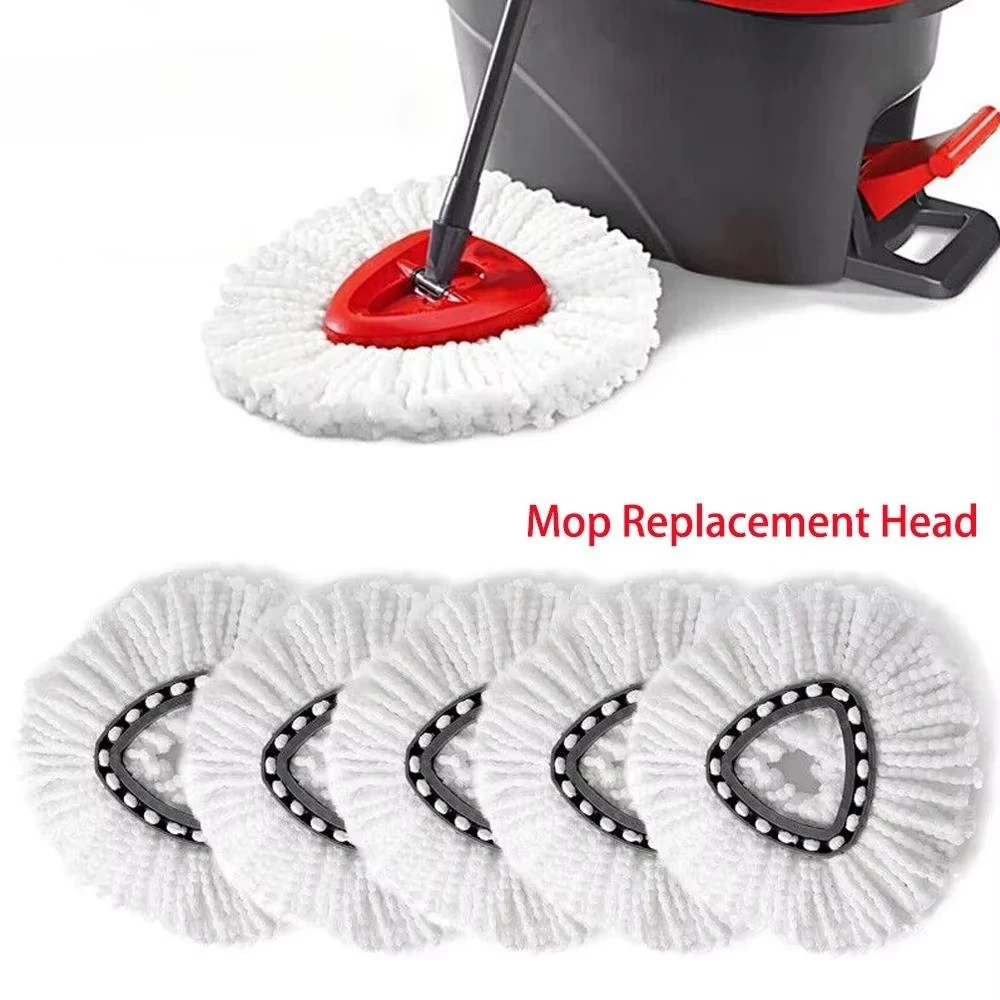 Spin Mop Pads for Vileda O-Cedar EasyWring 1-Tank System Replace Heads Mop Refills Microfiber Mop Head Household Cleaning Tools view 2