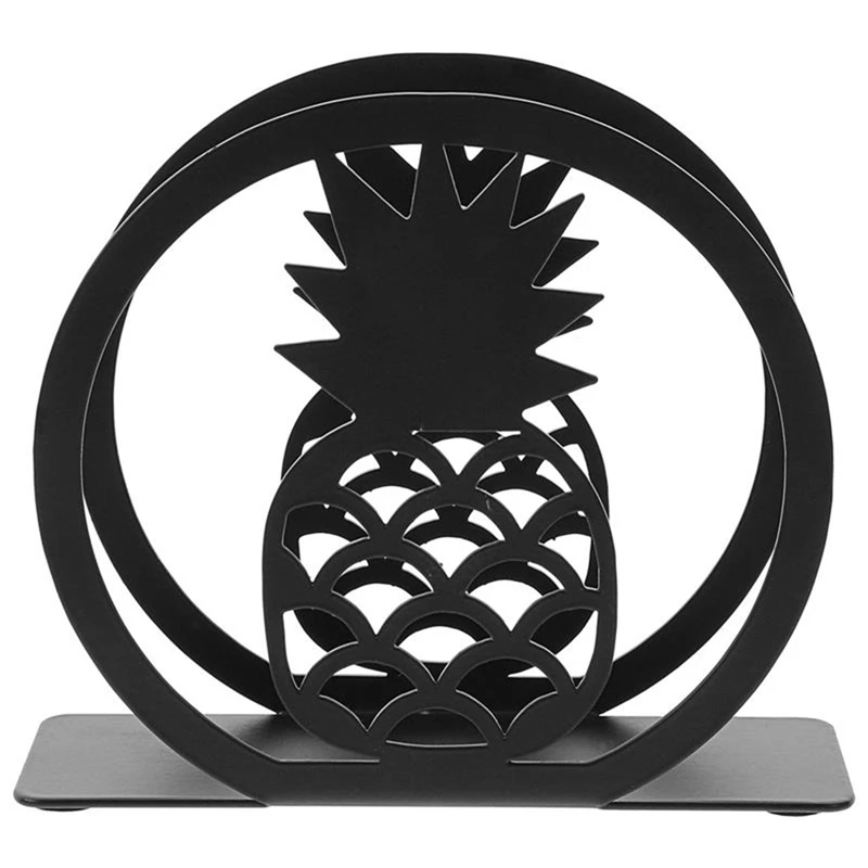 Dispenser per asciugamani di carta Porta fazzoletti da tavolo Porta tovaglioli in metallo con ananas Porta tovaglioli di carta Facile da usare