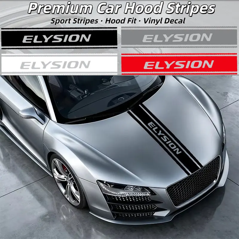 Car Front Bonnet Stickers For Honda Elysion Logo Emblem Anti Scratch Vinyl Film Auto Body Decals Decor Car Styling Accessories