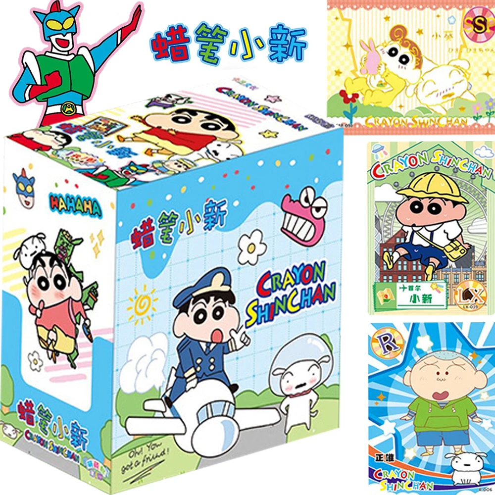 Carte de collection Shin-chan pour enfants, Crayon de connaissance chaud, Comédie familiale, Anime Himawari, Design créatif, Musique dynamique, Loisirs, Cadeaux