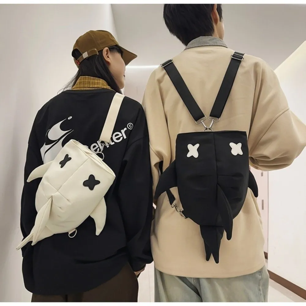 Adjustable Strap Shark Backpack Unique Design Versatile Style Casual Travel Bag New Design Unisex Model Trendy Rucksack