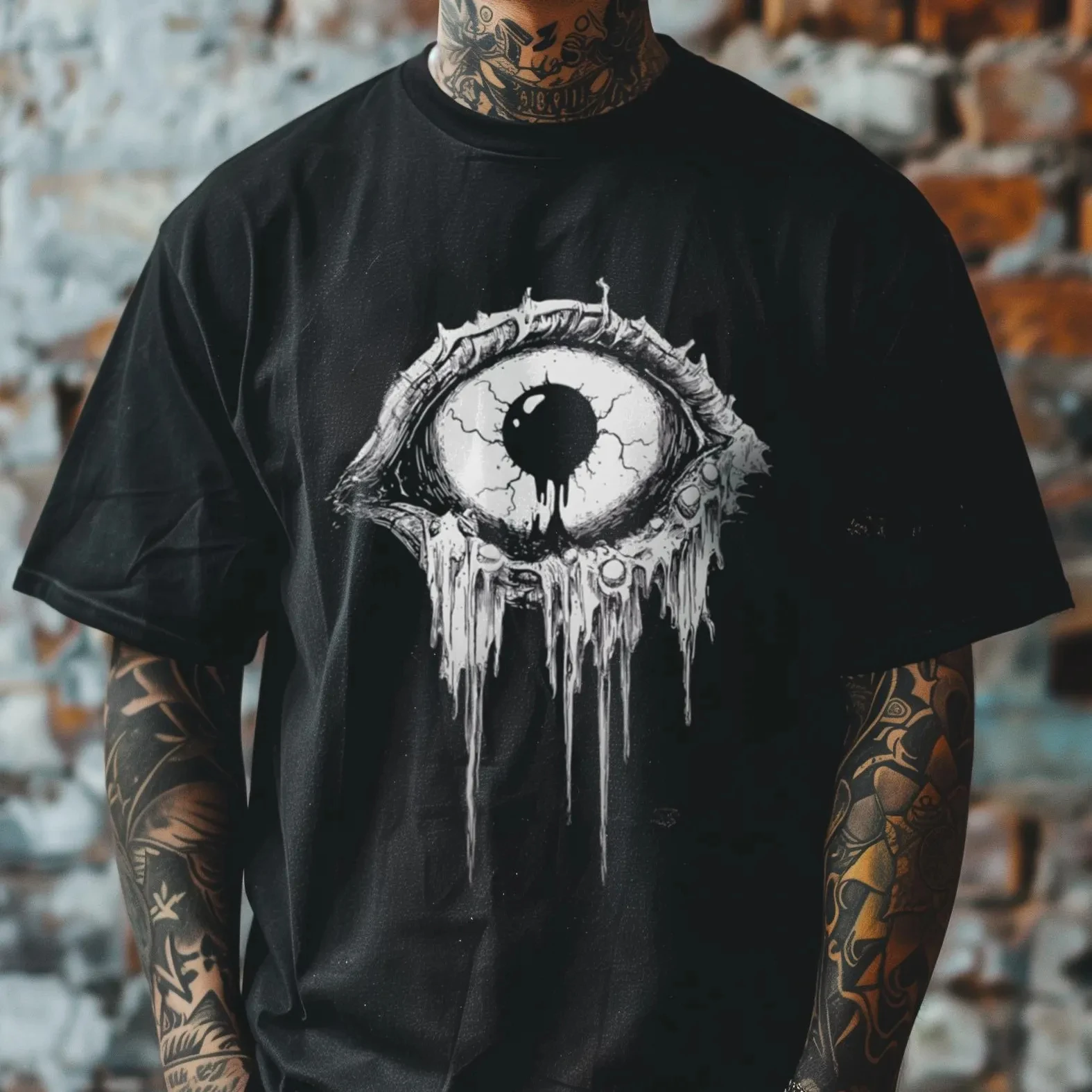 Best Selling Eyeball Gothic T-shirt, Evil Weirdcore Clothes, Alternative Occult Fashion - Horror Gift for Emo Graphic T Shirts