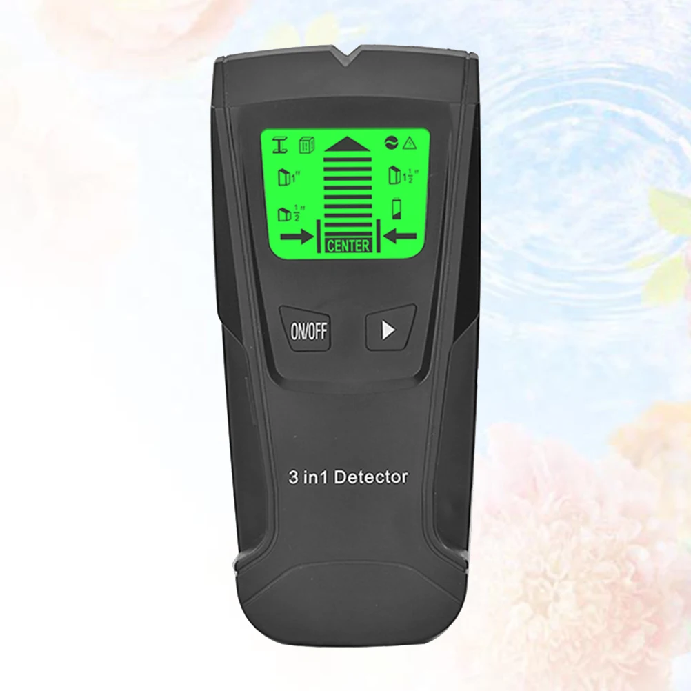 

Wall Scanner Stud Finder Detects Metal Wood Ac Voltage Live Wires Center-Finding Sensor with Audio Alert Ergonomic Grip Portable