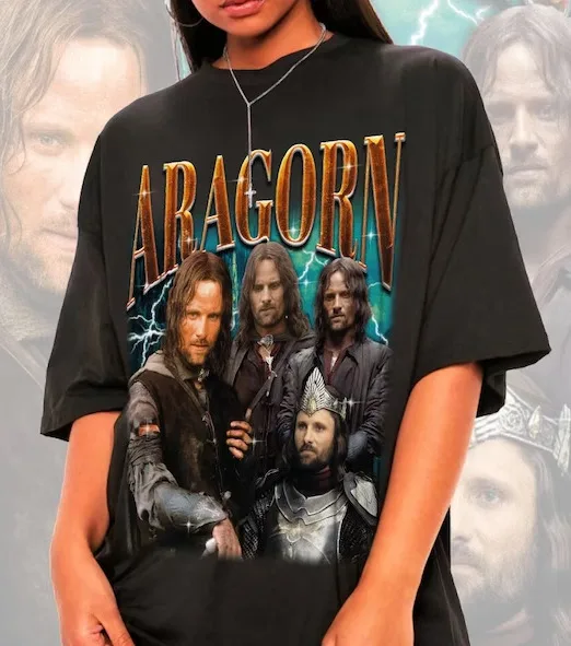 Camiseta Retro Aragorn Lotr Merch todas las tallas S 5Xl