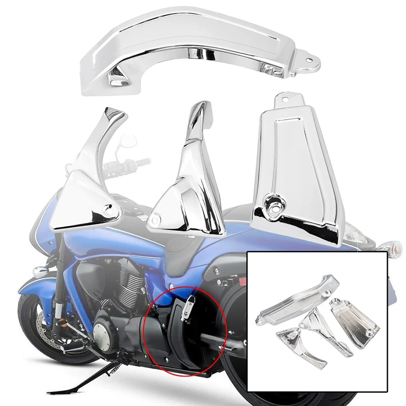 4PCS Frame Body Fairing Cover Chrome Motorcycle Look for Suzuki All Year Boulevard M109 M109R M109RZ M109R2