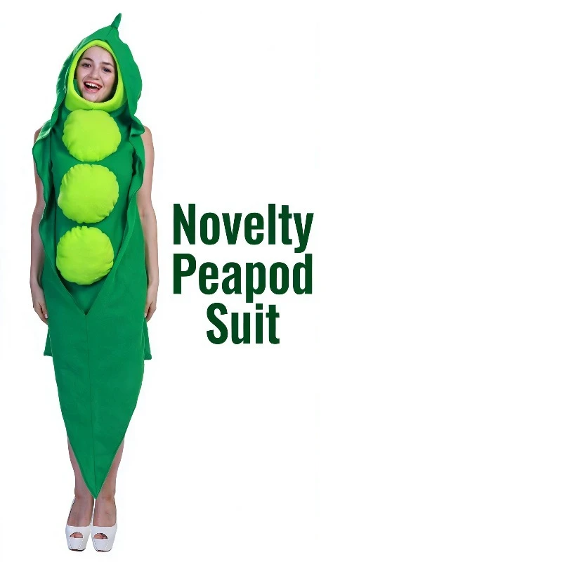 كرنفال حفلة تأثيري مهرجان الاحتفال الخضار المرحلة زي الغذاء البازلاء لعب الأدوار الزي