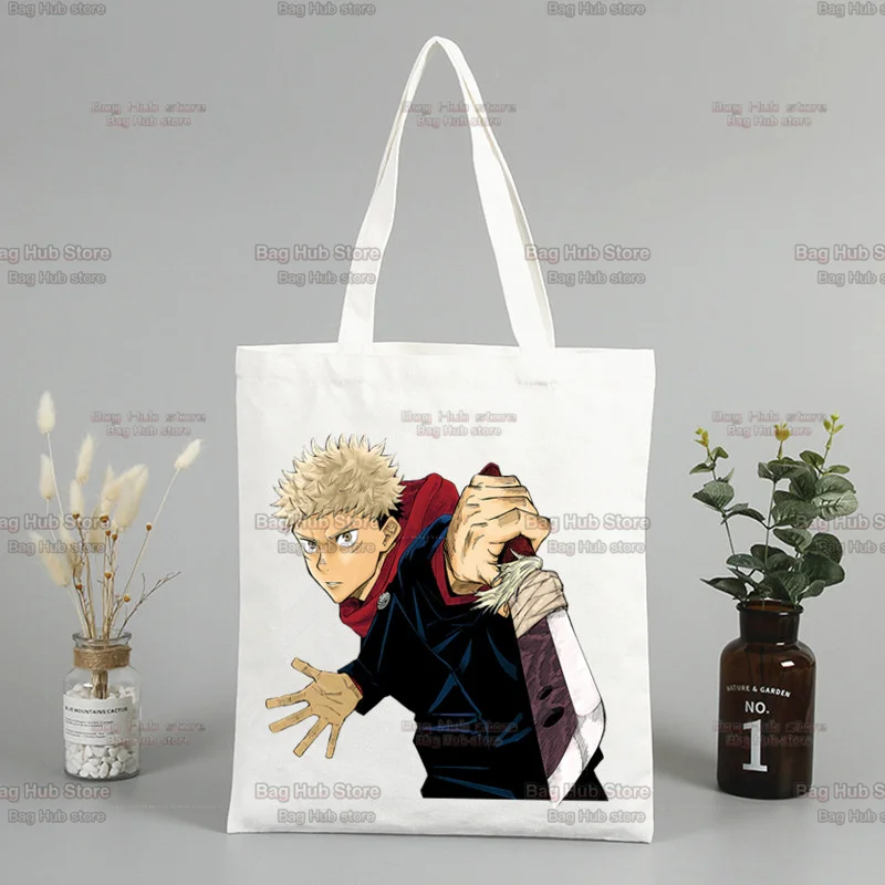 Jujutsu Kaisen Eco Shopping Bag, Reciclar Saco, Tote Reutilizável, Totes personalizados