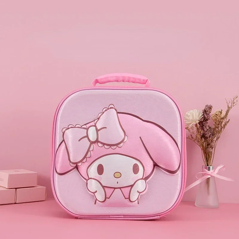 Cartoon Sanrio My Melody Kuromi Kt Cat Large Capacity Cosmetic Bag Girls Sundries Storage Girls Waterproof Travel Cosmetic Bag