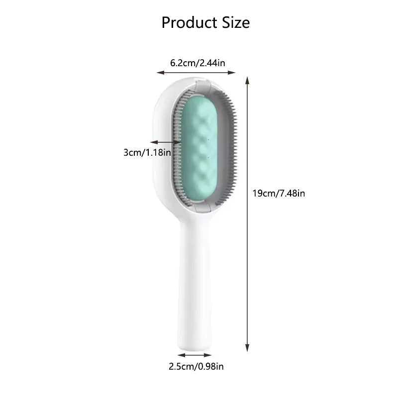 مشط جديد لإزالة شعر تنظيف الحيوانات الأليفة مع مناديل مبللة للاستعمال مرة واحدة ومزيل شعر القطط وإزالة شعر الكلاب للقطط والكلاب #5