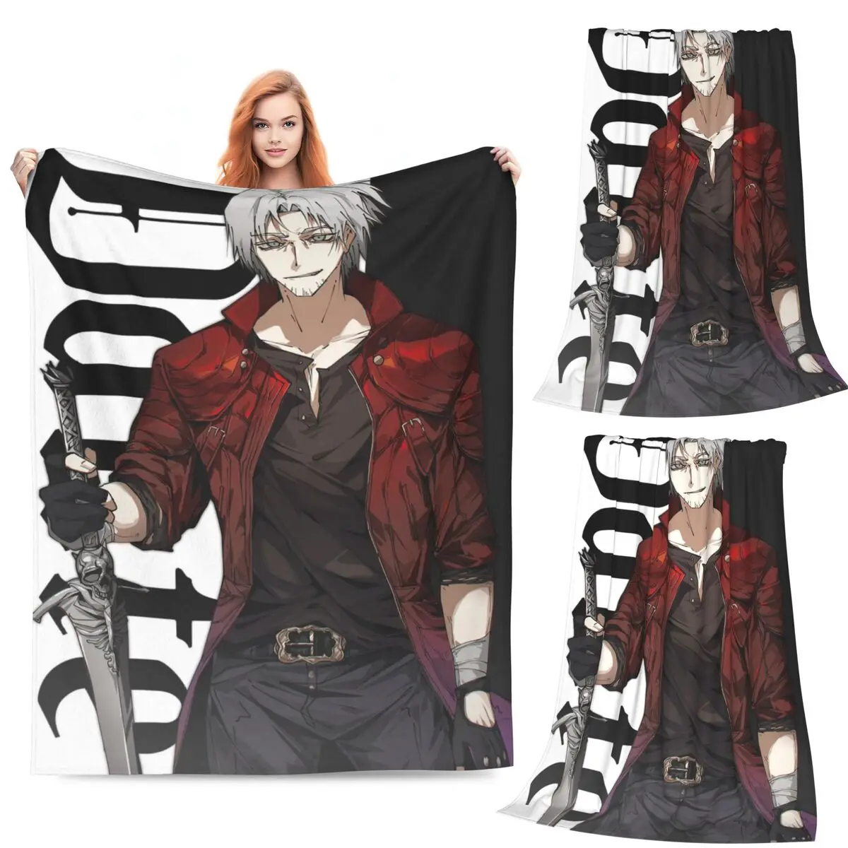 

Одеяла Dante - Devil May Cry, мягкое теплое фланелевое одеяло для кровати, гостиной, пикника, путешествий, домашнего дивана