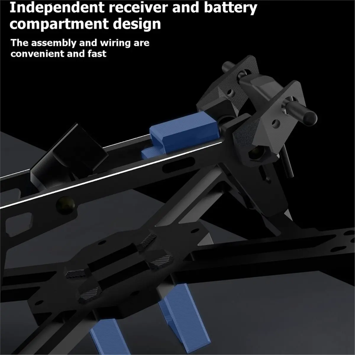 

(A30I) 2inch FPV Drone Frame Kit 115mm Carbon Fiber Supports Custom Print Battery Compartment for RC FPV Freestyle Drone