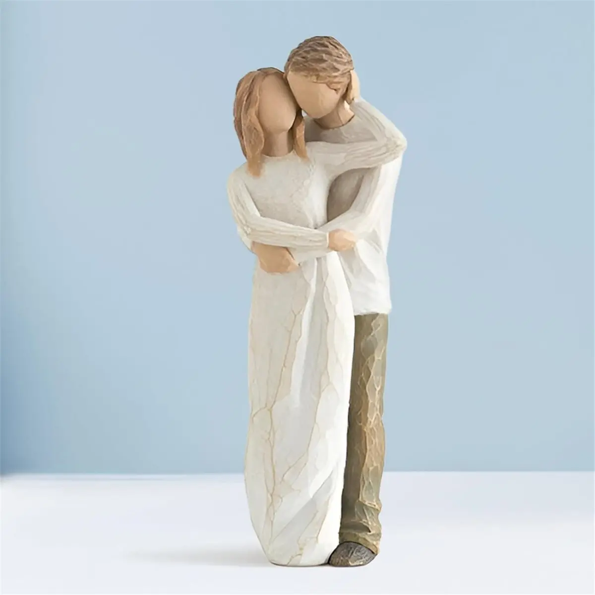 Romantic Couple Statue,Couple Hug Kiss Figures, Wedding Anniversary Sculptures for Women and Men,for Women, Girlfriend