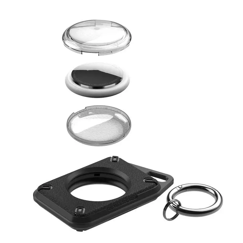 애완 동물 고양이 개 무선 추적기 커버 애플 에어태그 로케이터 방수 TPU 케이스 보호 쉘 안티 스크래치 키 체인