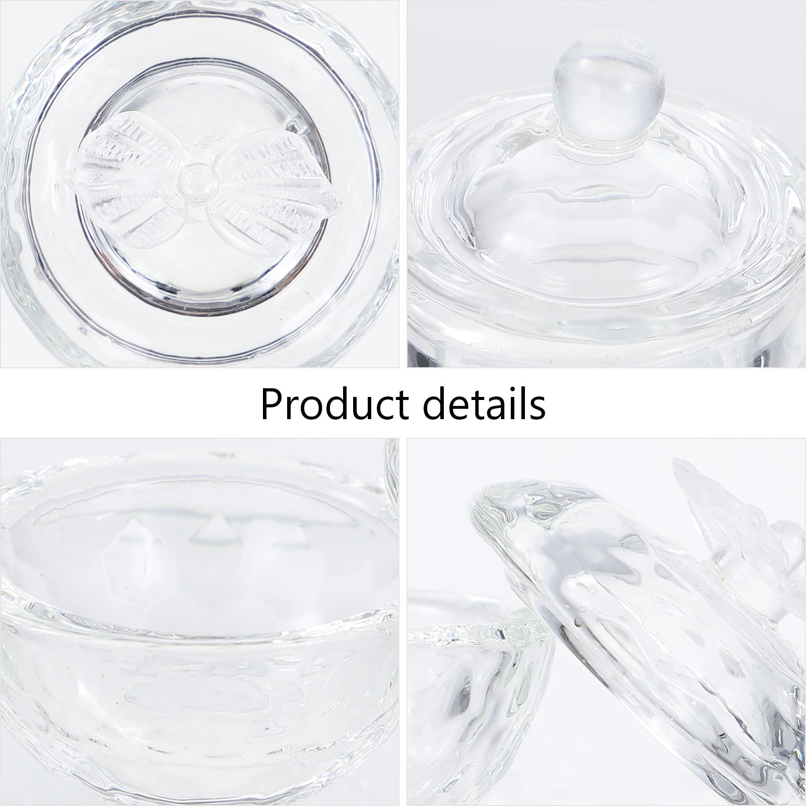 

6 шт., хрустальные стеклянные чашки для ногтей, мини-посуда для ногтей, акриловый контейнер для жидкости, маникюр, маникюр, жидкая чашка