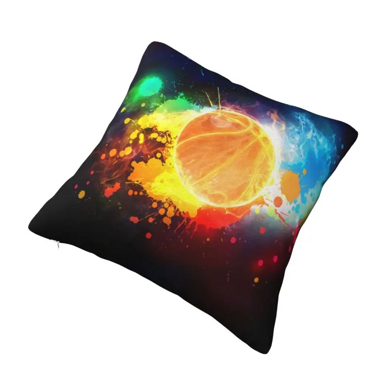 Custom Basketball Art Player Sports Lover Gift Pillow Case Modern Cushion Cover Car Pillowcase