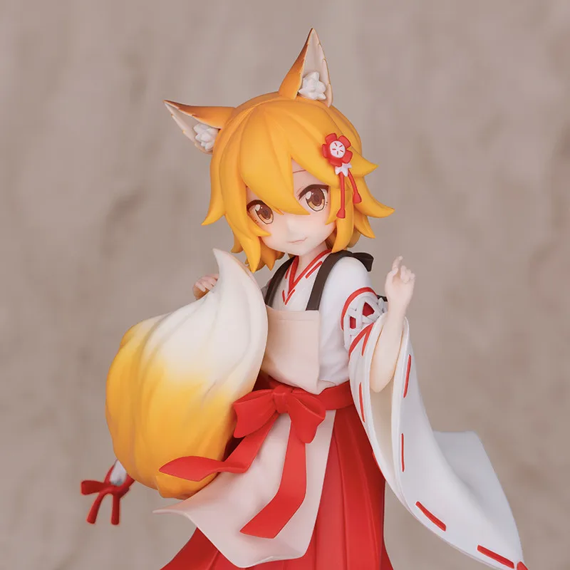 Original spot Fairy Fox Anime Figure 19.5Cm Pvc Anime The Helpful Fox Senko-San Serie Collection Figural Periphery Toy Figurine