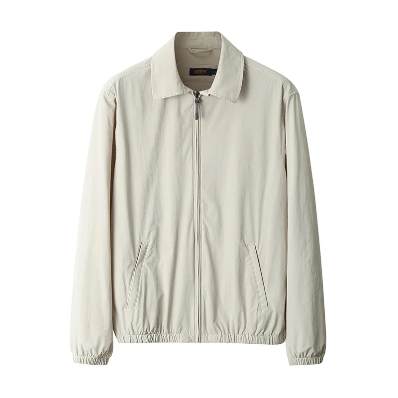 [Original yarn sunscreen UPF50+] All-round hard-core thin jacket for men with cool breathable quick-drying commuting lapel