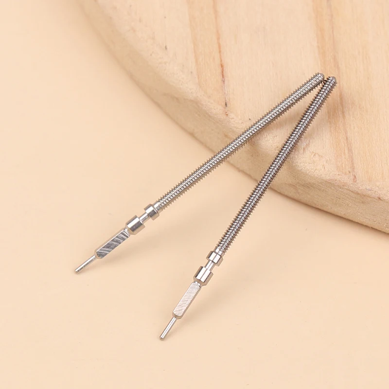 2 шт., детали стальной короны, комплект стальных стержней для часов, подходит для ETA 6497 6498 ST3600/3601, аксессуары для часов с механизмом