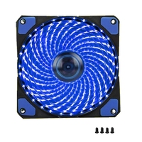 1Pcs PC Computer Case Fan 120mm 33 LED Silent Fan Heatsink Cooling For Computer Cases, CPU Coolers And Radiators Ultra Quiet