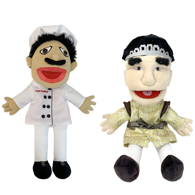 1/2/4pcs Jeffy Hand Puppet Feebee Rapper Zombie Plush Doll Toy Talk Show Muppet Parent-child Activity Playhouse Gift for Kids